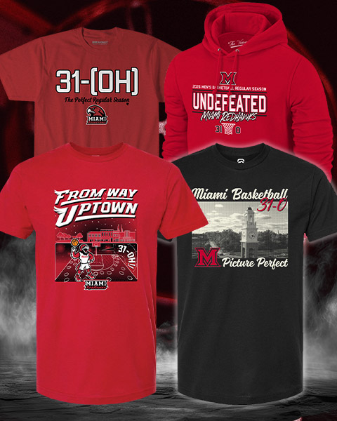 Shop Miami Ohio RedHawks Undefeated Regular Season Basketball Gear